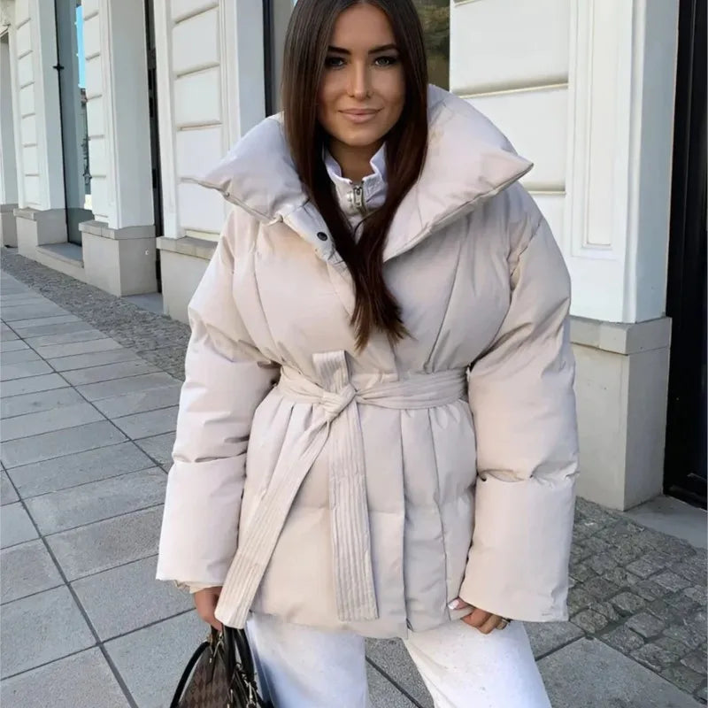 S&S Luxe Puffer Jas Met Riem